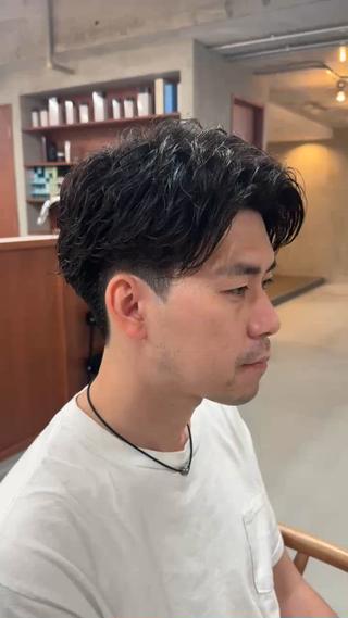 ショート パーマ メンズ 雪音/美髪縮毛矯正 /ニュアンスパーマのヘアスタイル