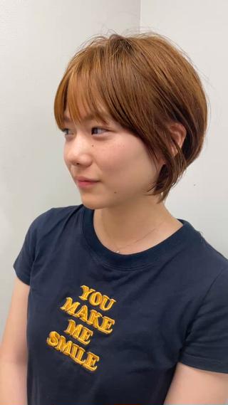 ショート カラー 表参道【髪質改善】 宮嶋勇太のヘアスタイル