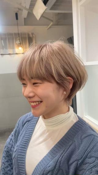 ショート カラー 表参道【髪質改善】 宮嶋勇太のヘアスタイル