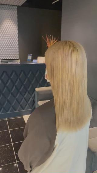 リタッチ幅5センチからホワイトブロンド 