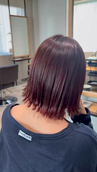 毛先のパツっと感 