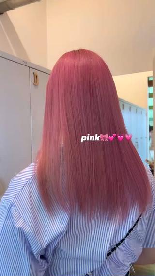 セミロング カラー ハイトーンカラー/エ クステ/デザインのヘアスタイル