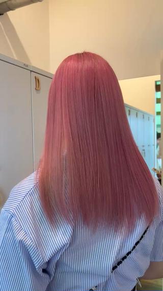 セミロング カラー ハイトーンカラー/エ クステ/デザインのヘアスタイル