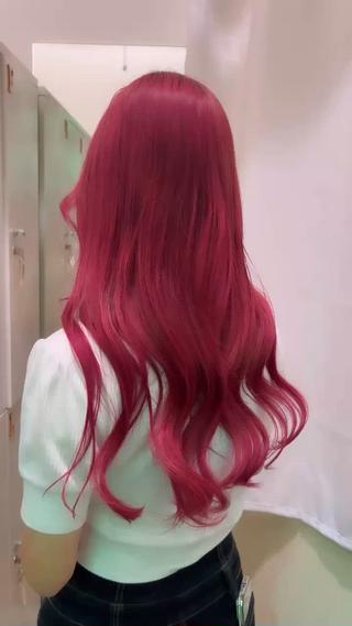 ロング ハイトーンカラー/エ クステ/デザインのヘアスタイル