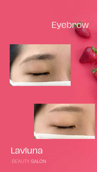 アイブロウ 大石はな / lavlunaのマツエク・マツパデザイン