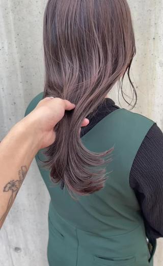 ブリーチなしベージュカラー 