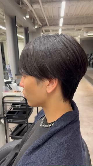 襟足刈り上げないノーセットでも決まるシルエット 