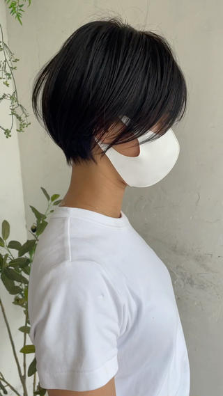 ショート カラー 京都大人女性ショート 徒歩1分/秋山のヘアスタイル