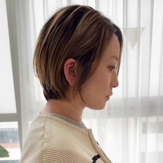 ショート 京都大人女性ショート 徒歩1分/秋山のヘアスタイル