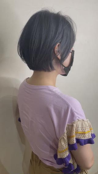 ショート カラー 京都大人女性ショート 徒歩1分/秋山のヘアスタイル