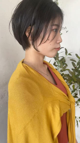ショート カラー 京都大人女性ショート 徒歩1分/秋山のヘアスタイル