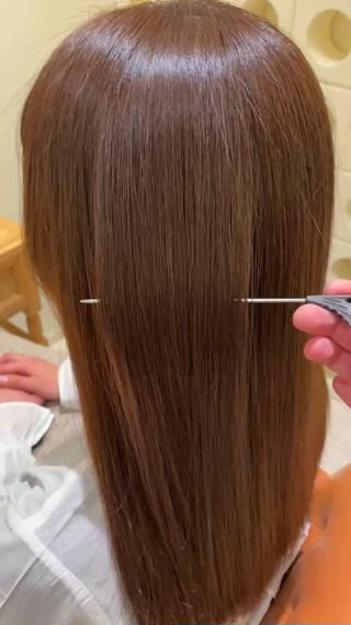 縮毛矯正でツヤサラ仕上がりに♪ 