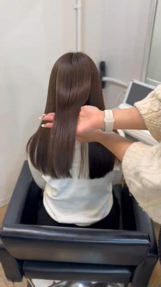 ロング 北新地/縮毛矯正 /あやなのヘアスタイル