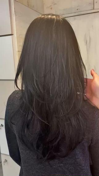 ロング レイヤー/顔周り/ 韓国ヘア🤍フウカのヘアスタイル