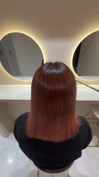 複数回ブリーチ毛の縮毛矯正 