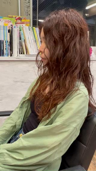 ロング パーマ ROBBY所属・松井美樹/似合わせ ガーリー・韓国のヘアスタイル