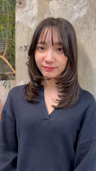 ロング ROBBY所属・松井美樹/似合わせ ガーリー・韓国のヘアスタイル