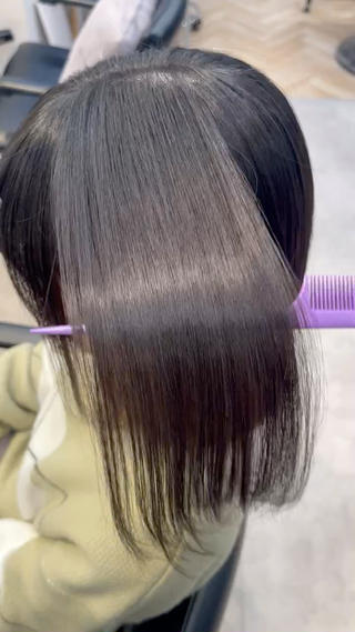 乾かしただけでこのツヤです 