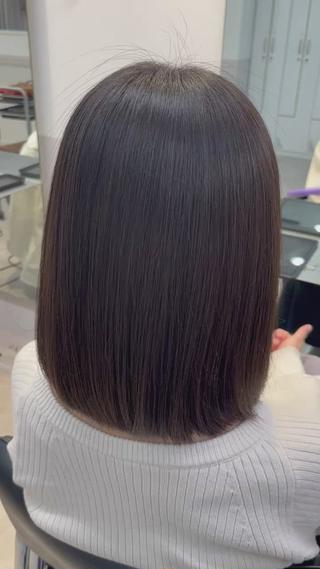 スタイリングのアイロンなし！乾かしただけです 