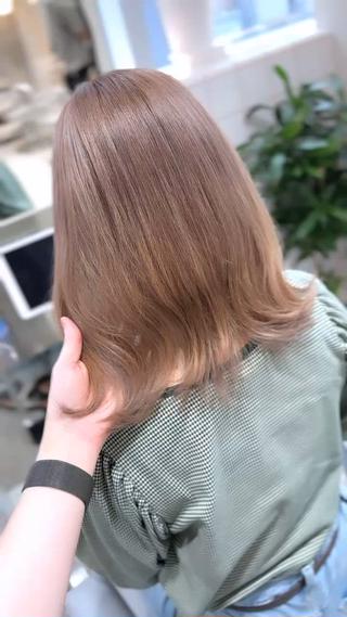 ミディアム カラー 髪質改善/韓国ヘア レイヤー/新宿/ロミのヘアスタイル