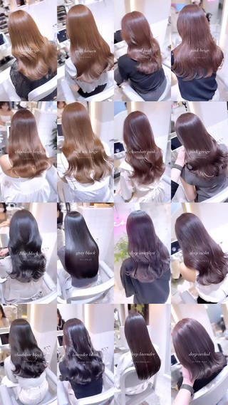 ブリーチなし/透明感カラー/髪質改善/新宿 