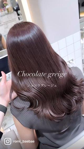 ミディアム カラー 髪質改善/韓国ヘア レイヤー/新宿/ロミのヘアスタイル
