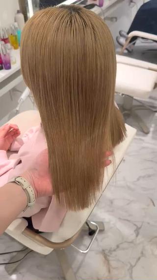 ロング カラー ParveMix🍀 藤原愛未のヘアスタイル