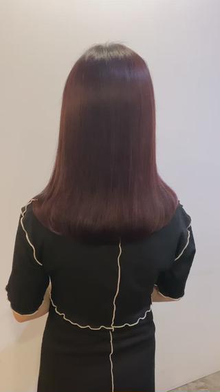 ブリーチなしピンクカラー 