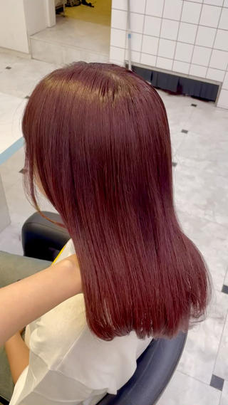 カラー 🍒♡艶髪暖色カラー saaya♡🍒のヘアスタイル