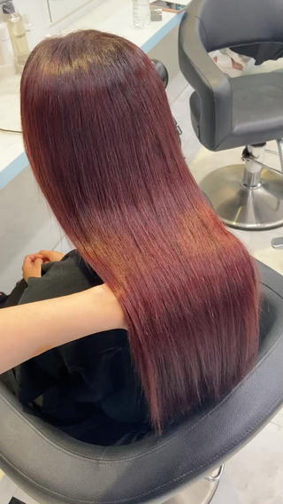 カラー 🍒♡艶髪暖色カラー saaya♡🍒のヘアスタイル