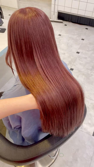 ロング カラー 🍒♡艶髪暖色カラー saaya♡🍒のヘアスタイル