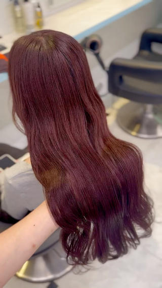 カラー 🍒♡艶髪暖色カラー saaya♡🍒のヘアスタイル