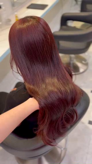ロング カラー 🍒♡艶髪暖色カラー saaya♡🍒のヘアスタイル