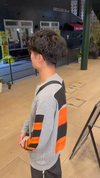 ショート パーマ メンズ grAt所属・森 真伊希のヘアスタイル