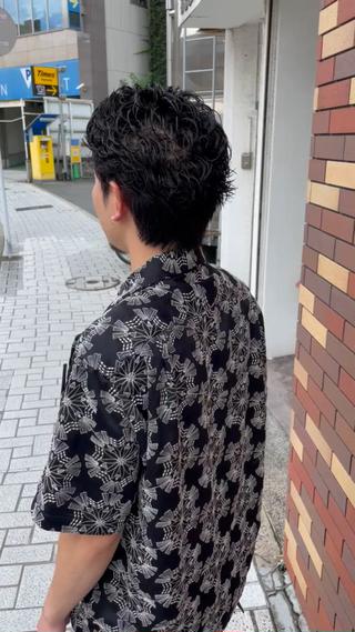 ショート パーマ メンズ grAt所属・森 真伊希のヘアスタイル