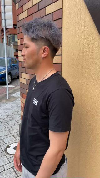 ショート カラー メンズ grAt所属・森 真伊希のヘアスタイル