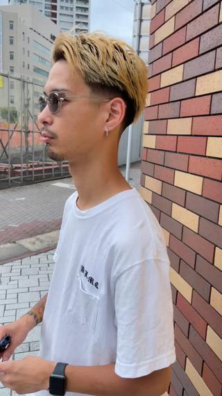 ブロンドと刈り上げで男のスタイルに♪ 