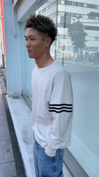 ショート カラー パーマ メンズ grAt所属・森 真伊希のヘアスタイル