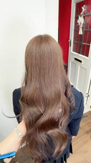 ロング カラー ツヤ髪✨髪質 改善 渋谷 ｻﾜのヘアスタイル