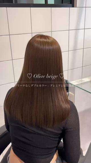 ロング カラー 髪質改善🩰透明感カ ラー🎀hinanoのヘアスタイル