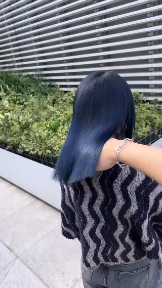 ミディアム カラー ムラ修正💎 艶髪ハイトーン💎のヘアスタイル