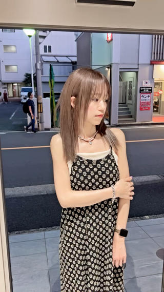 ミディアム カラー ムラ修正💎 艶髪ハイトーン💎のヘアスタイル