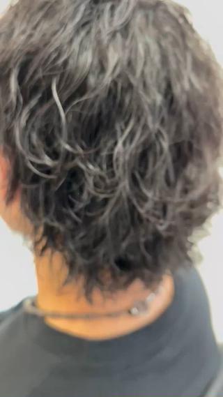 ショート パーマ メンズ men's salon es.所属・堀田 裕世のヘアスタイル