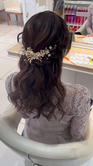 ロング ヘアアレンジ 宮永 璃沙のヘアスタイル
