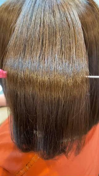 美髪ストレートでツヤツヤに
動画はドライのみです!