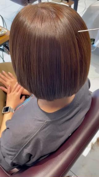 ミディアム 髪質改善ストレート /Kentoのヘアスタイル