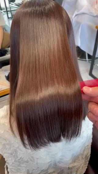 ロング 髪質改善ストレート /Kentoのヘアスタイル