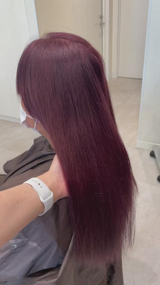 カシスピンク
紫が入っているので色落ちも綺麗です 