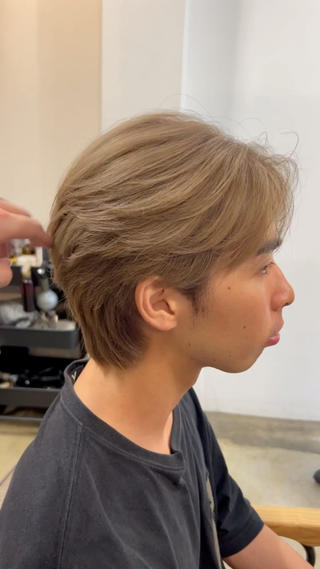 メンズハイトーンカラー
#王道ミルクティーベージュ 