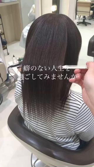 ミディアム パーマ 艶カラー/暖色カラー /透明感/ryutoのヘアスタイル